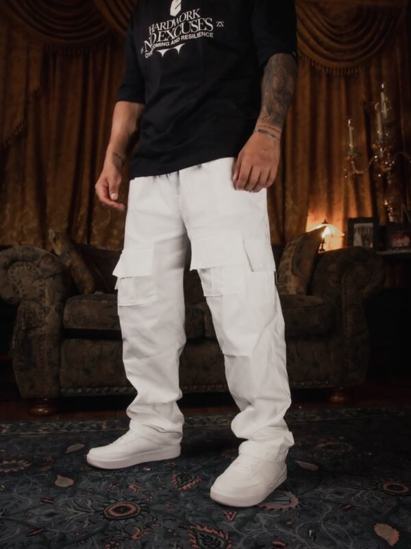 Joger Oversize Blanco Hombre