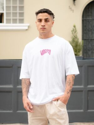 Polo Blanco Gangster | Hombre