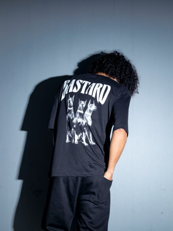 Polo Oversize Negro Bastard - Imagen 2