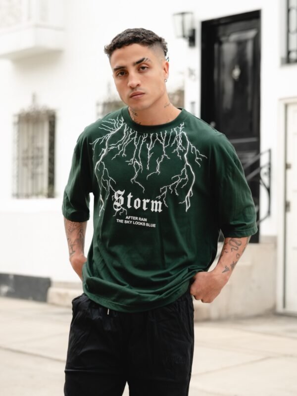 Polo Oversize Storm Verde - Imagen 2