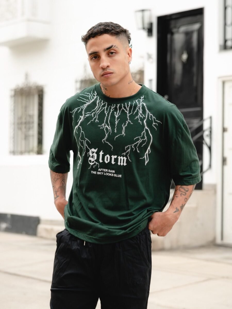 Polo Verde Storm Oversize | Hombre - Imagen 2