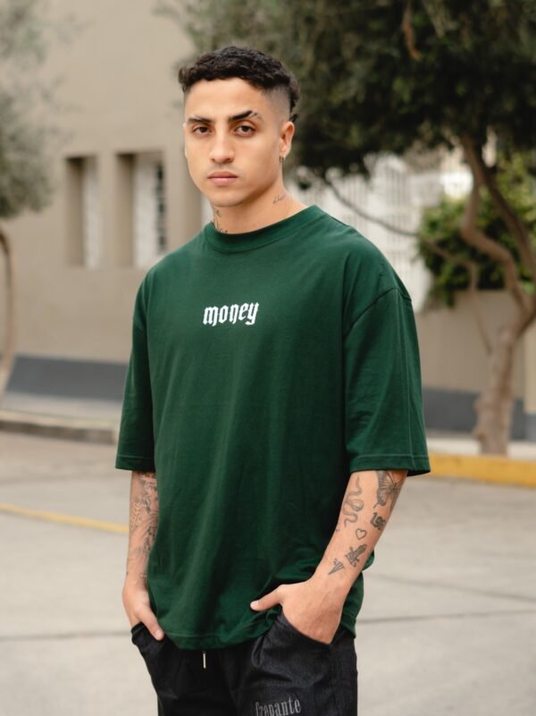 Polo Oversize Verde Money - Imagen 3