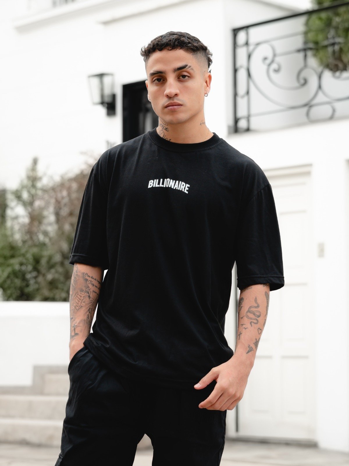 Polo oversize negro billonario 