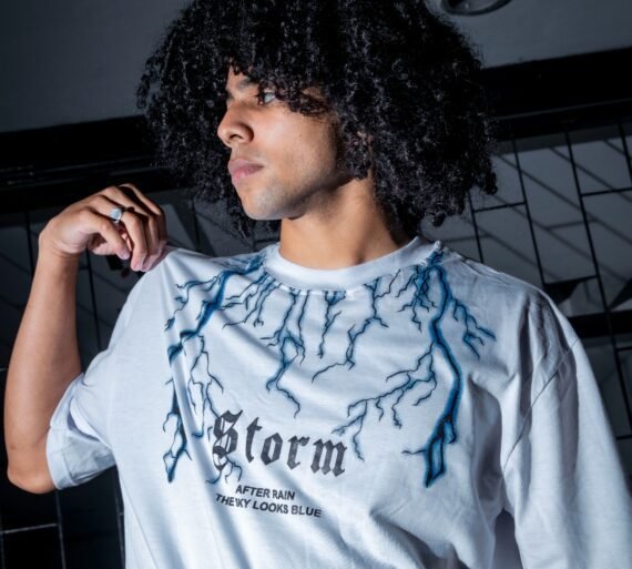 Polo Oversize Blanco Storm