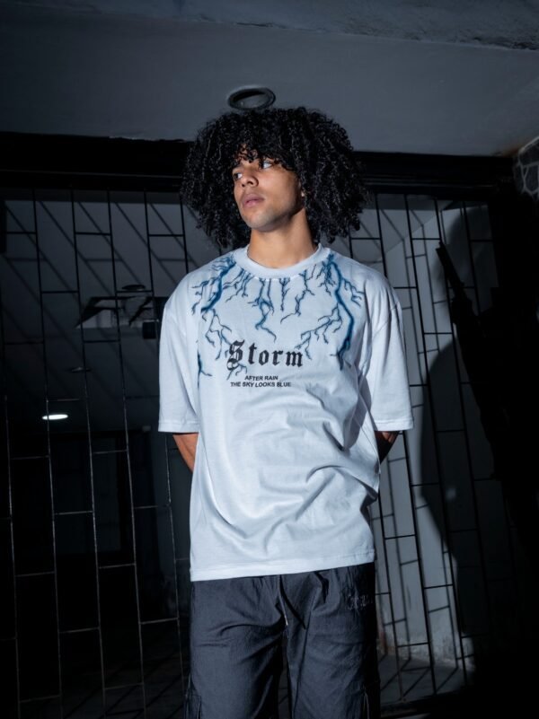 Polo Oversize Blanco Storm - Imagen 2