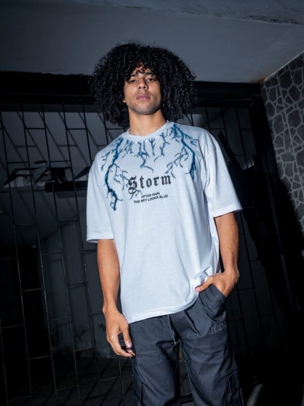 Polo Oversize Blanco Storm - Imagen 3