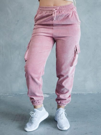 Jogger Palo Rosa Corduroy | Mujer