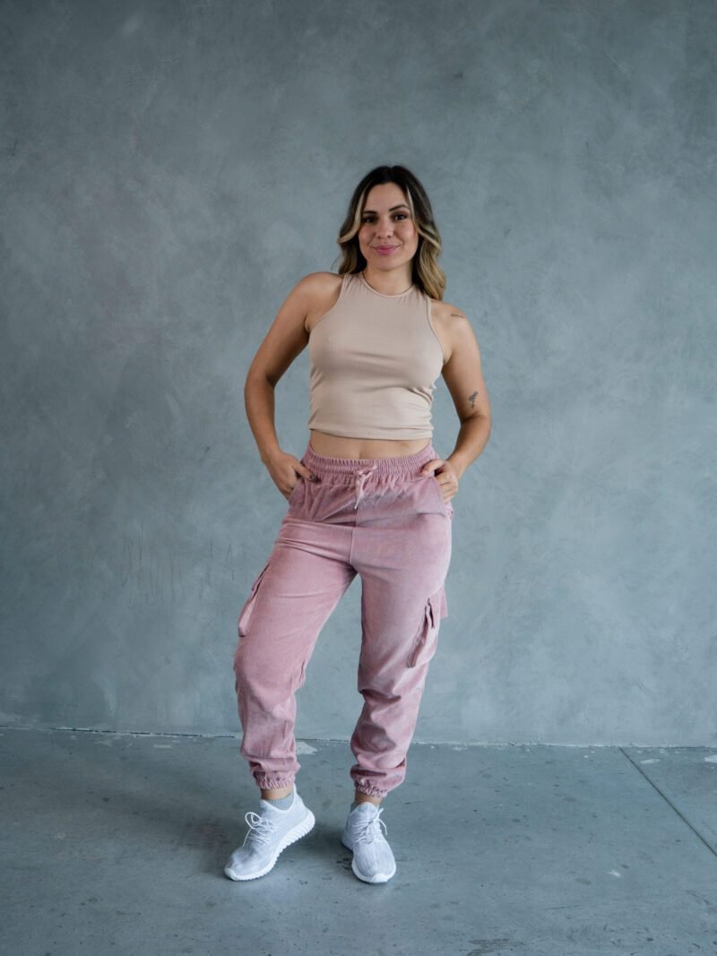 Jogger Palo Rosa Corduroy | Mujer - Imagen 4