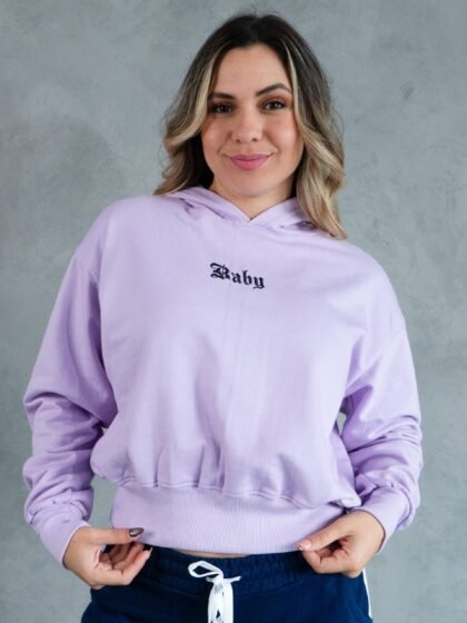 Polera Baby Lila crop | Mujer