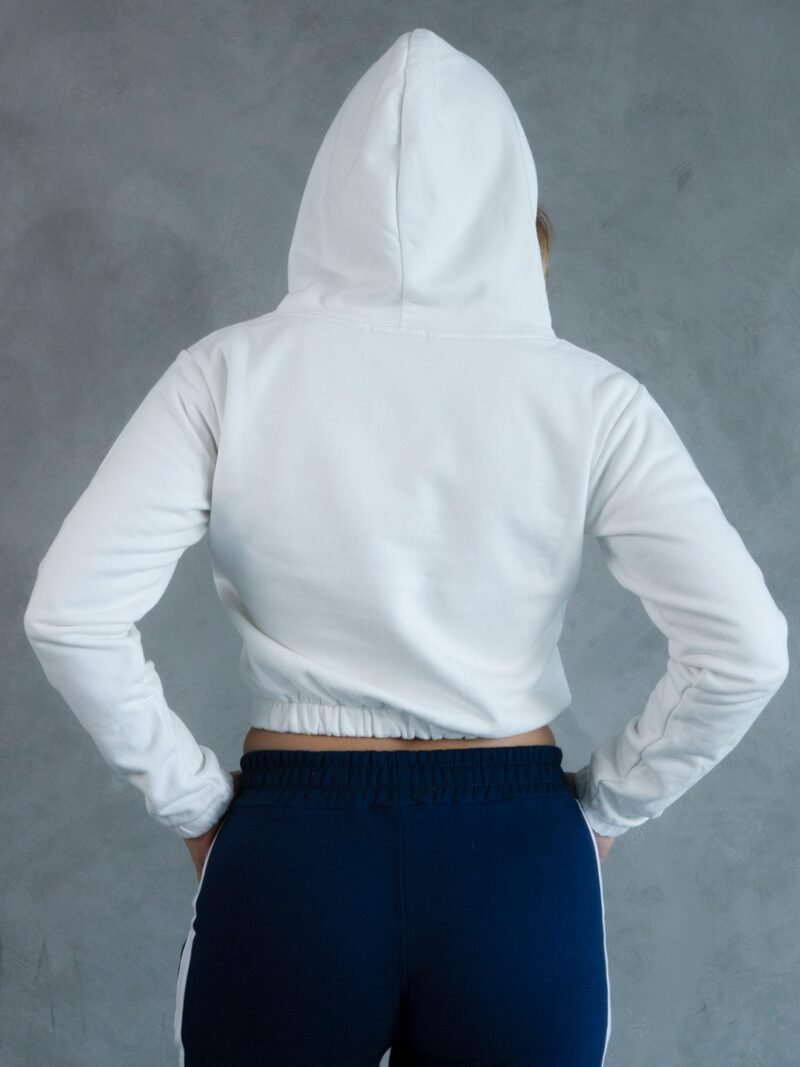 Polera Blanco Mini Crop | Mujer - Imagen 4