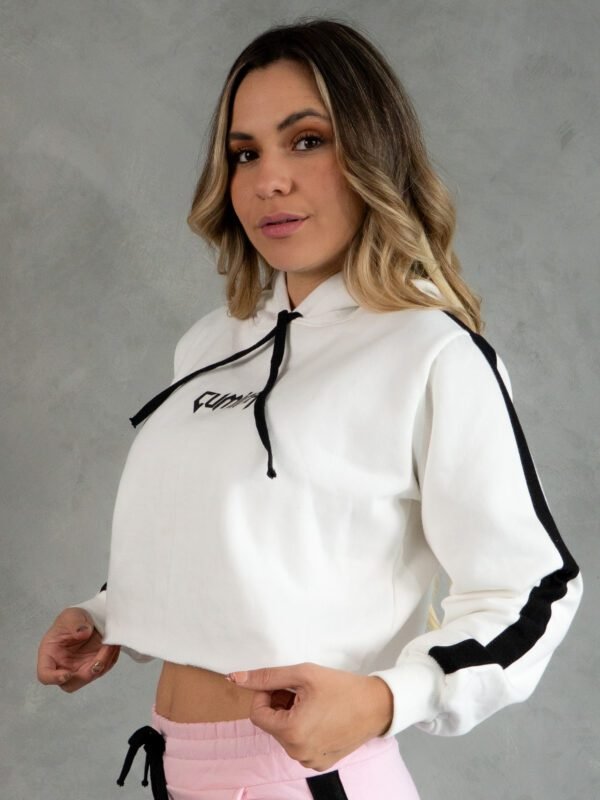 Polera Blanco Outffit Crop para Mujer