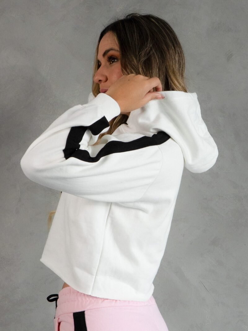 Polera Blanco Outffit Crop |  Mujer - Imagen 2