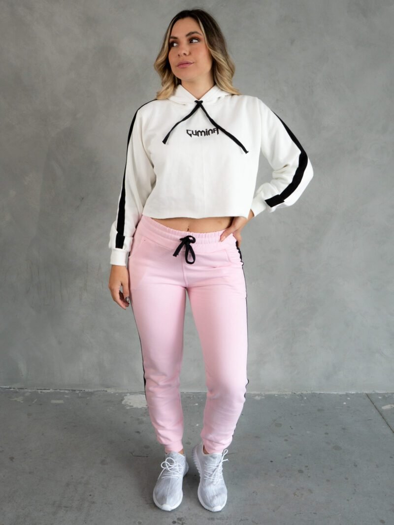 Polera Blanco Outffit Crop |  Mujer - Imagen 4