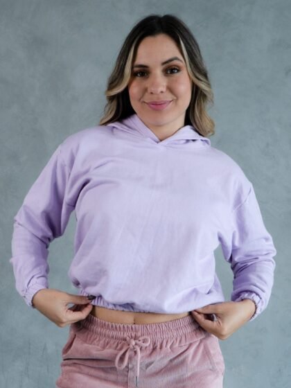 Polera Lila Mini Crop | Mujer