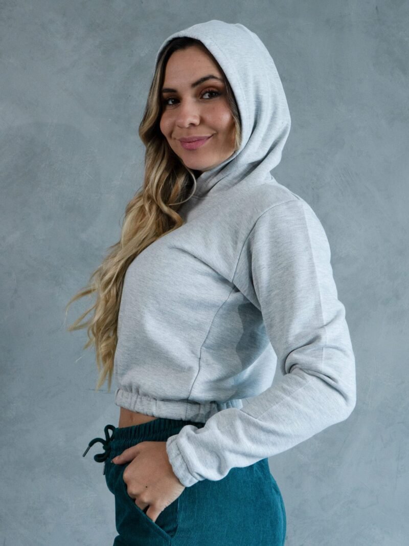 Polera Melange Mini Crop | Mujer - Imagen 3