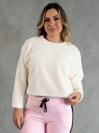 Polera Perla Peluche | Mujer