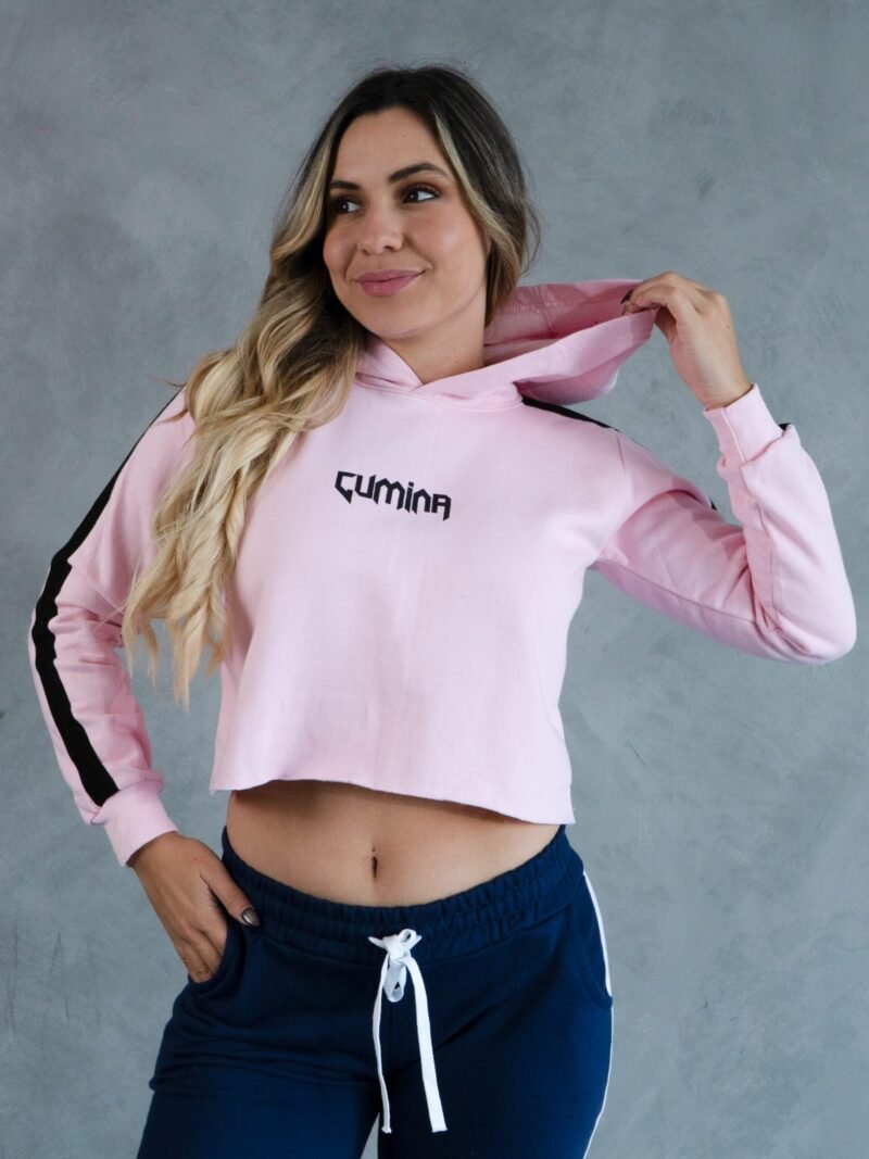 Polera Rosado Outffit Crop |  Mujer - Imagen 2