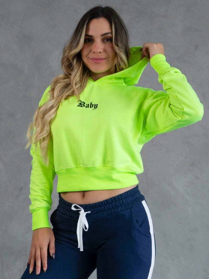 Polera Verde Baby Fosforescente | Mujer - Imagen 2