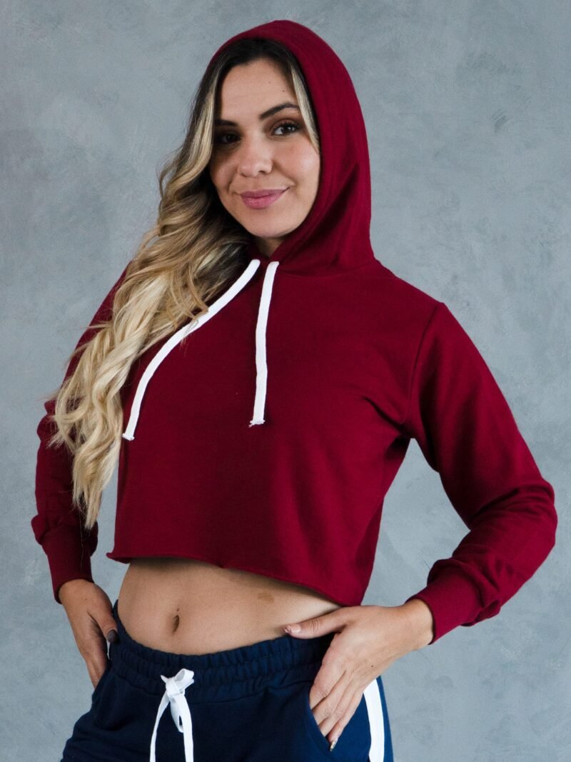 Polera Vino Outffit Crop |  Mujer - Imagen 2