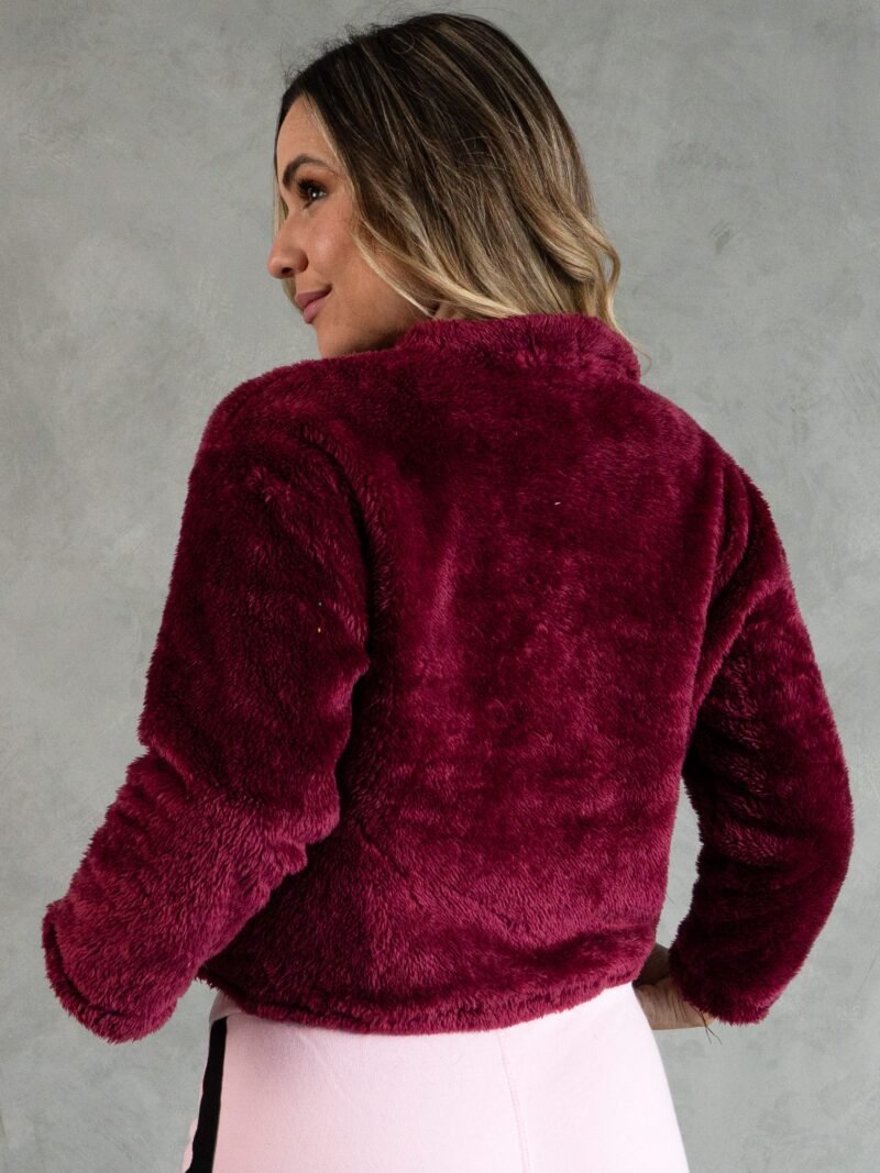 Polera Vino Peluche | Mujer - Imagen 3