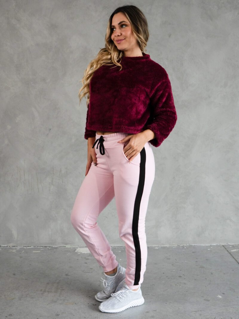 Polera Vino Peluche | Mujer - Imagen 4