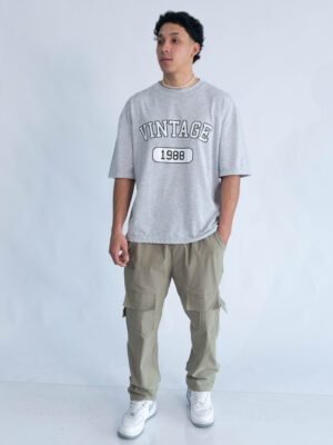 Jogger Cemento Oversize para hombre de Ezzeta Company