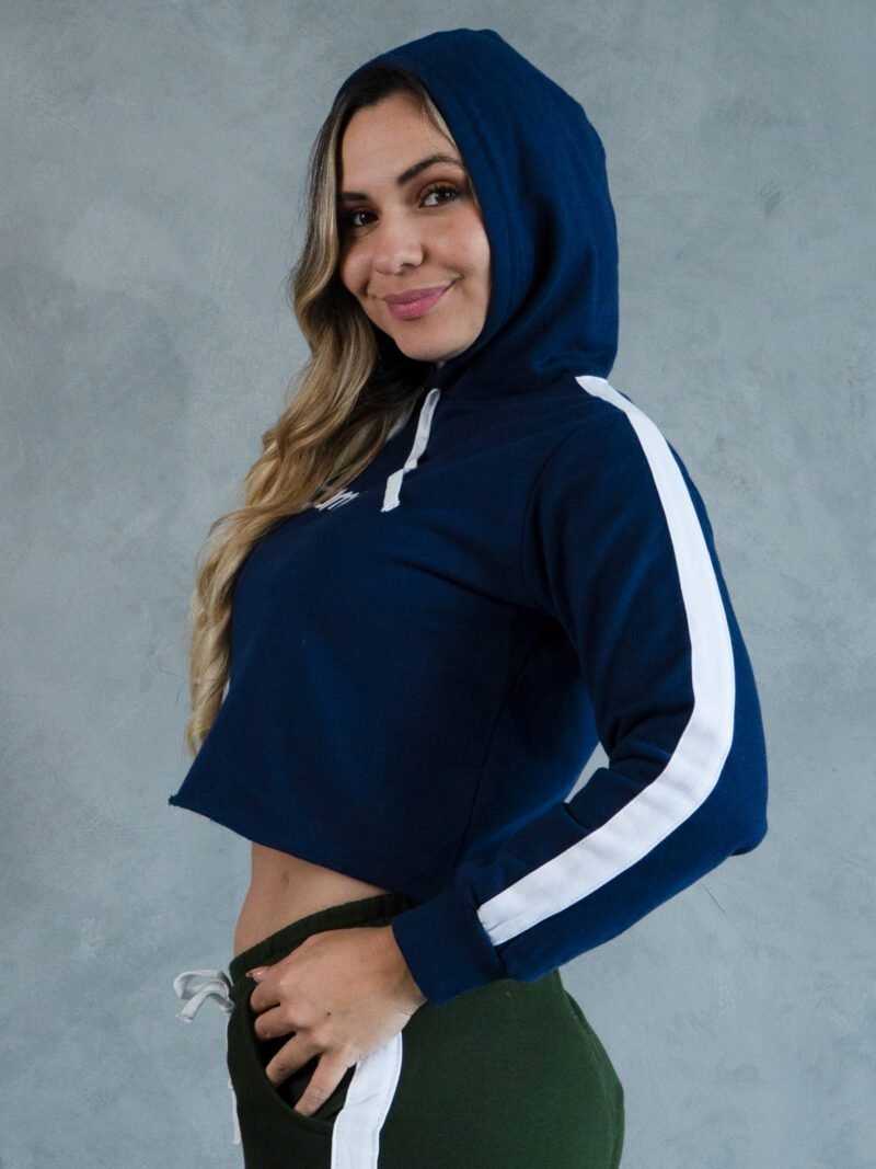 Polera Azul Outffit Crop |  Mujer - Imagen 2