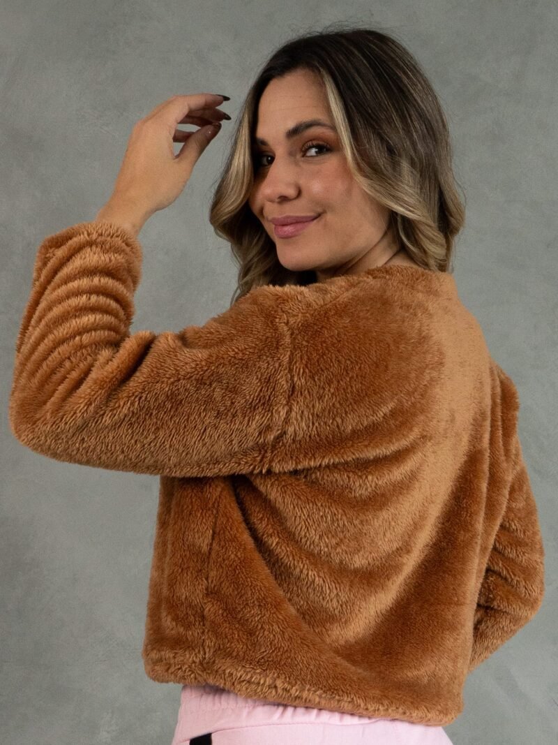 Polera Camell Peluche | Mujer - Imagen 4