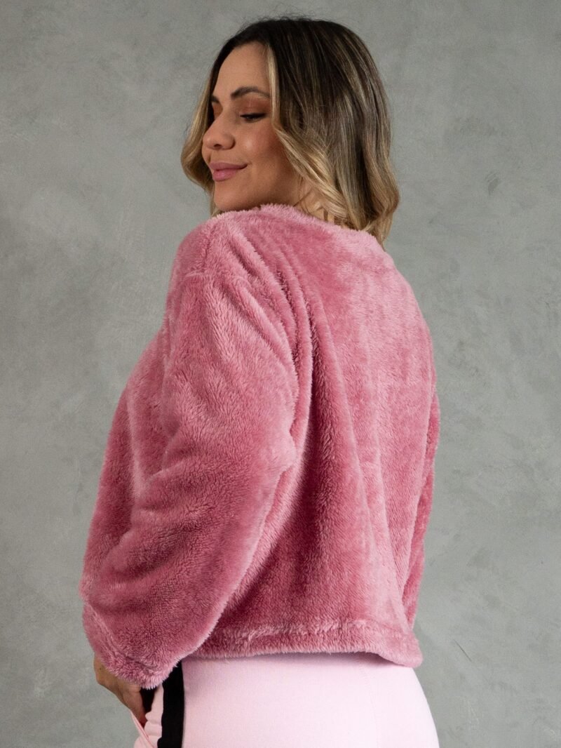 Polera Rosado Peluche | Mujer - Imagen 3