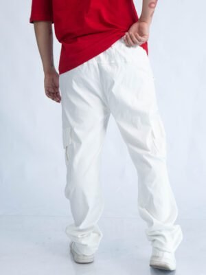 Jogger perla oversize para hombre con bolsillos cargo, estilo urbano
