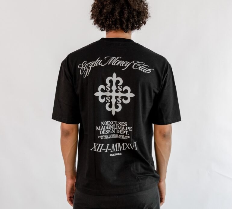 Polo Oversize Negro – Ezzeta Money Club