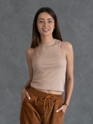 Bividi Beige Top | Mujer