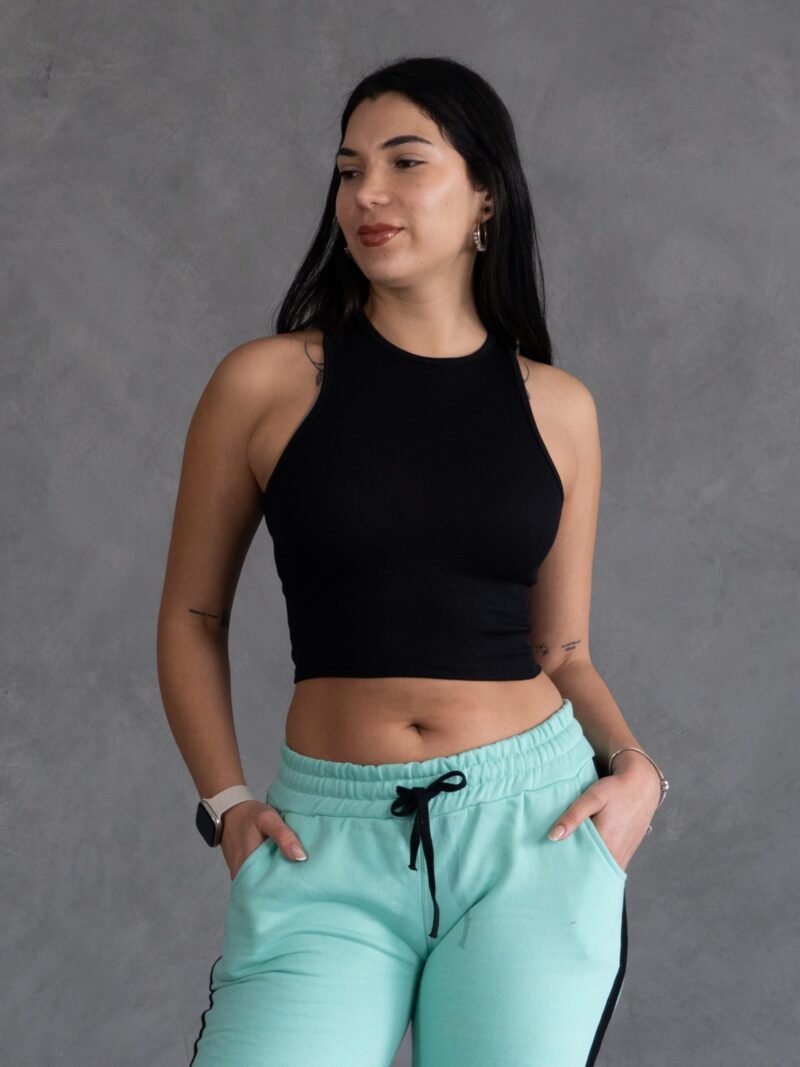 Bividi Negro Top | Mujer