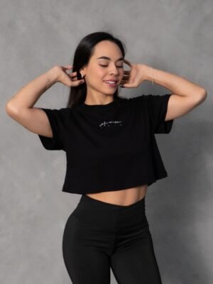 Crop Negro Womens Gym Rat | Mujer - Imagen 3