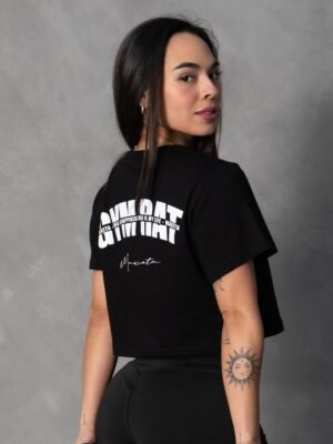 Crop Negro Womens Gym Rat | Mujer - Imagen 1