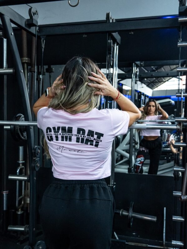 Crop Rosado Womens Gym Rat Mujer (3)