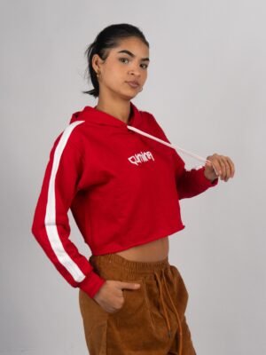 Polera Rojo Outffit Crop |  Mujer