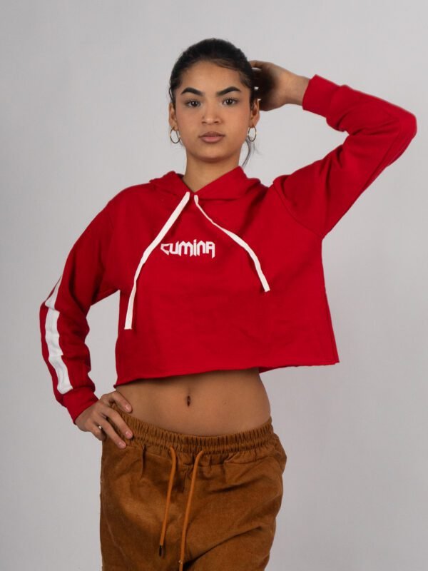 Polera Rojo Outffit Crop |  Mujer