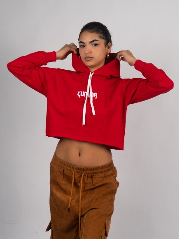 Polera Rojo Outffit Crop |  Mujer
