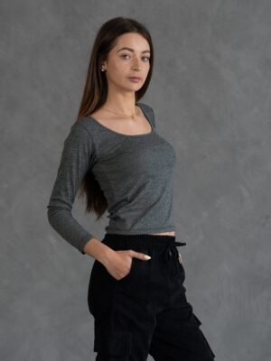 Jogger Negro Corduroy | Mujer