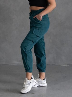 Jogger Verde Botella Corduroy | Mujer