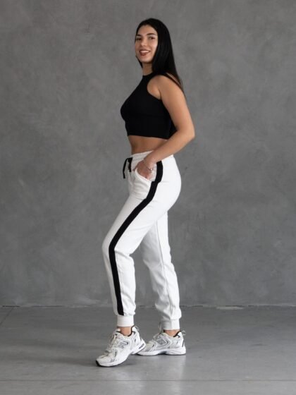 Jogger Blanco Ouffit | Mujer