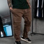 Jogger Marron Drip Cargo para Hombre