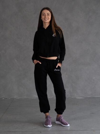 Jogger Negro Box | Mujer