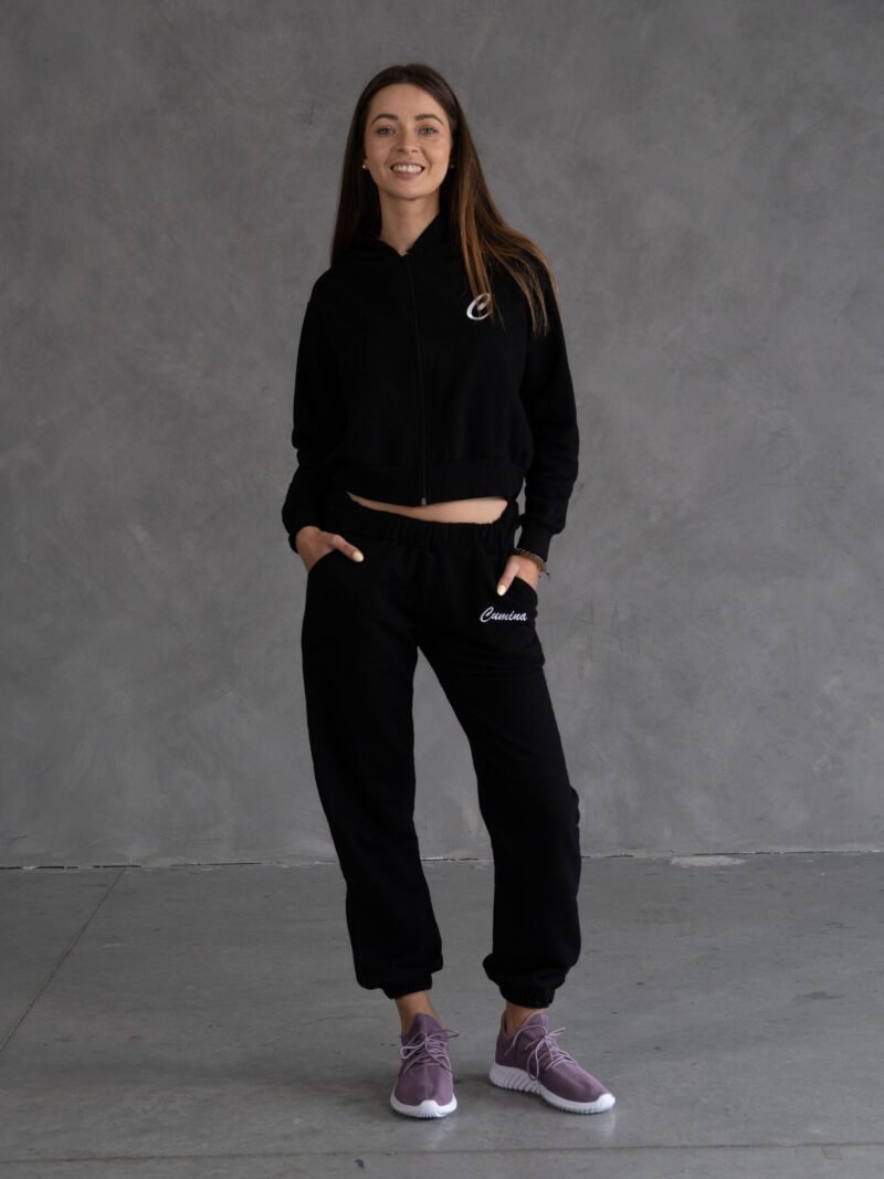 Jogger Negro Box | Mujer