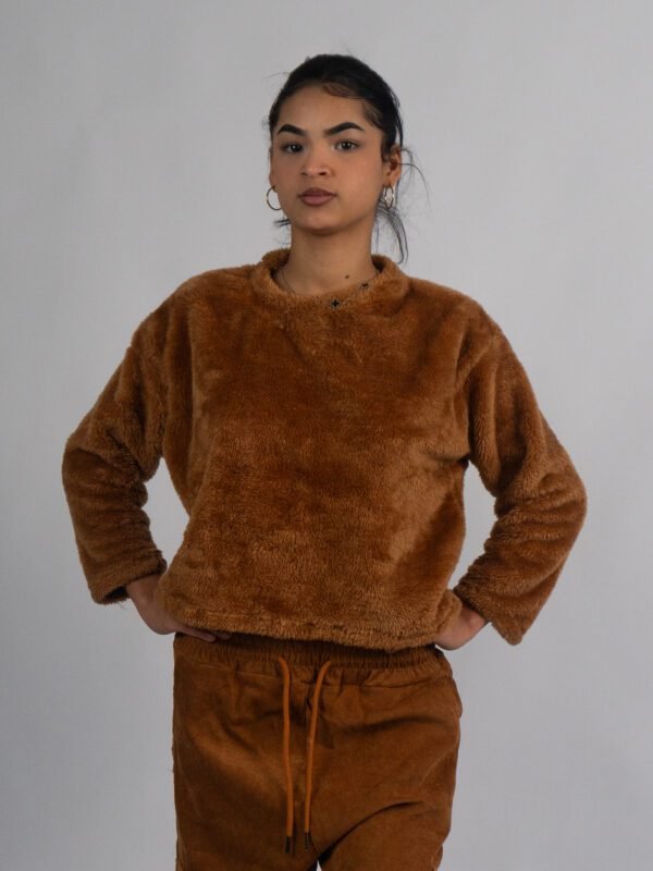 Polera Camell Peluche | Mujer