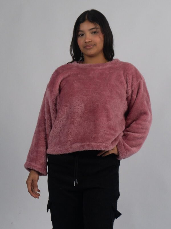 Polera Rosado Peluche | Mujer