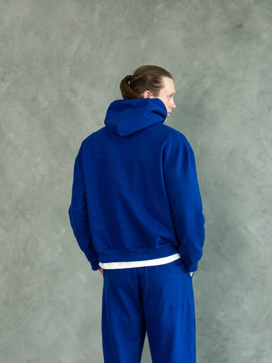 Polera Azul Boxy Fit | Hombre - Imagen 2