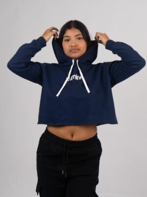 Polera Azul Outffit Crop |  Mujer - Imagen 2