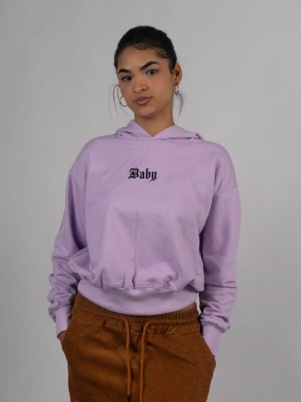 Polera Baby Lila crop Mujer